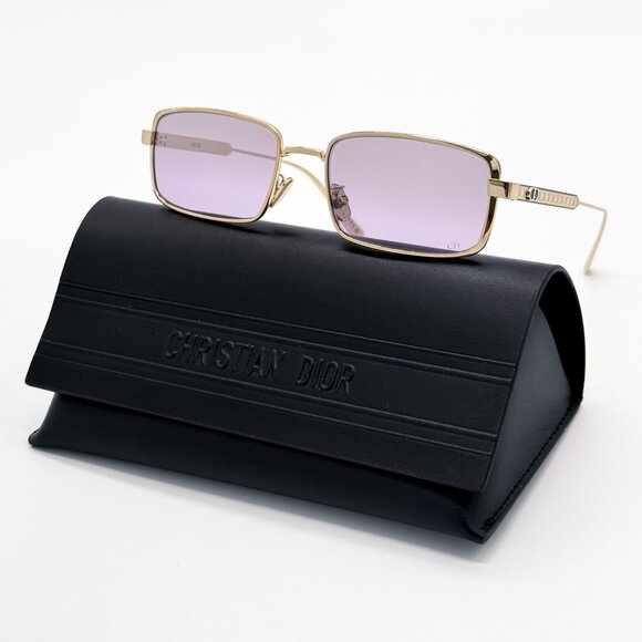 NEW DIOR DIORCANNAGE S2U C0G6 SUNGLASSES UNISEX GOLD/PURPLE EYEWEAR - Picture 1 of 8